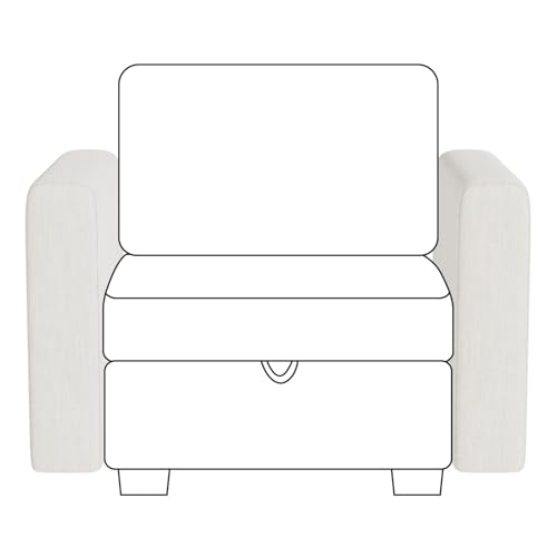 ELUCHANG Modular Sectional Sofa Couch with Storage Seat,Sofa Accessories Beige (Armrests)