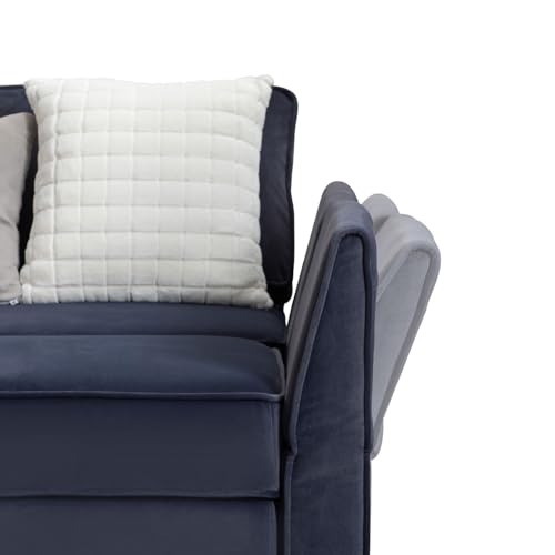 DIFY Modular Sectional Sofa Only one Pair of handrails(BlueC)
