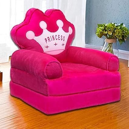 Sofa Cum Bed,And Chair For Comfort (Foam,Cotton) (Pink)