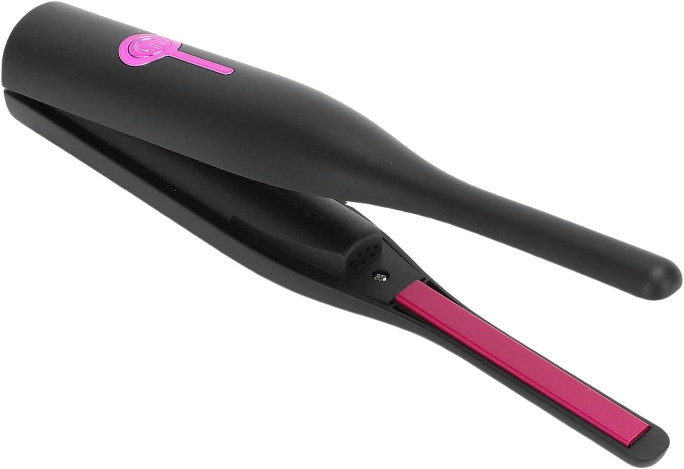 Small Hair Straightener, PTC Pencil Flat Iron with Slim Plate Design, Adjustable Temp, Precise Styling, Fast Heating Cordless Hair Tools for Short, Bangs, Pixie Cuts (Black)