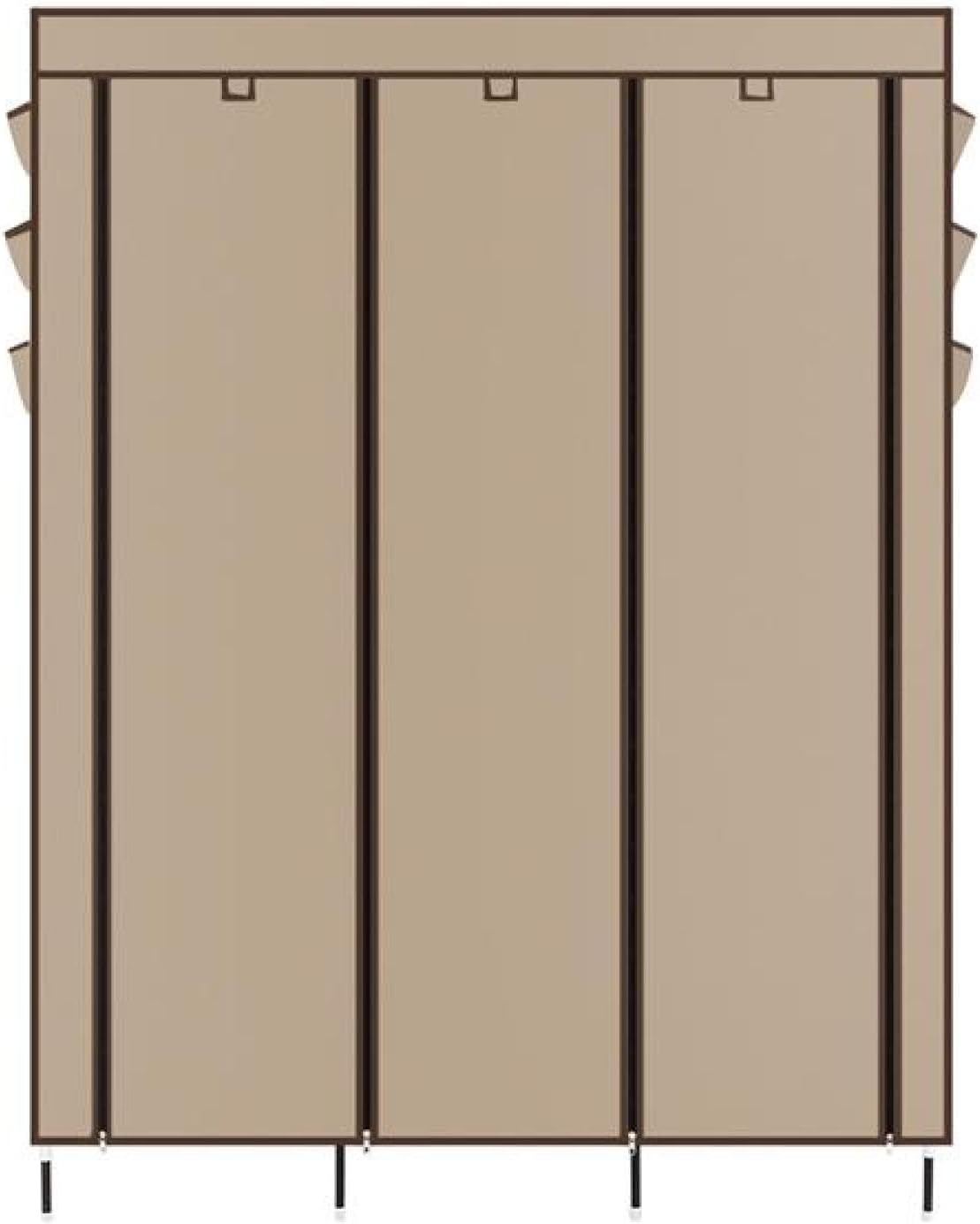 69" Space-Saving Non-Woven Fabric Wardrobe – Easy-Clean, Sturdy Storage for Home Clutter & Seasonal Clothes Ideal for Apartment Living & Modern Organization