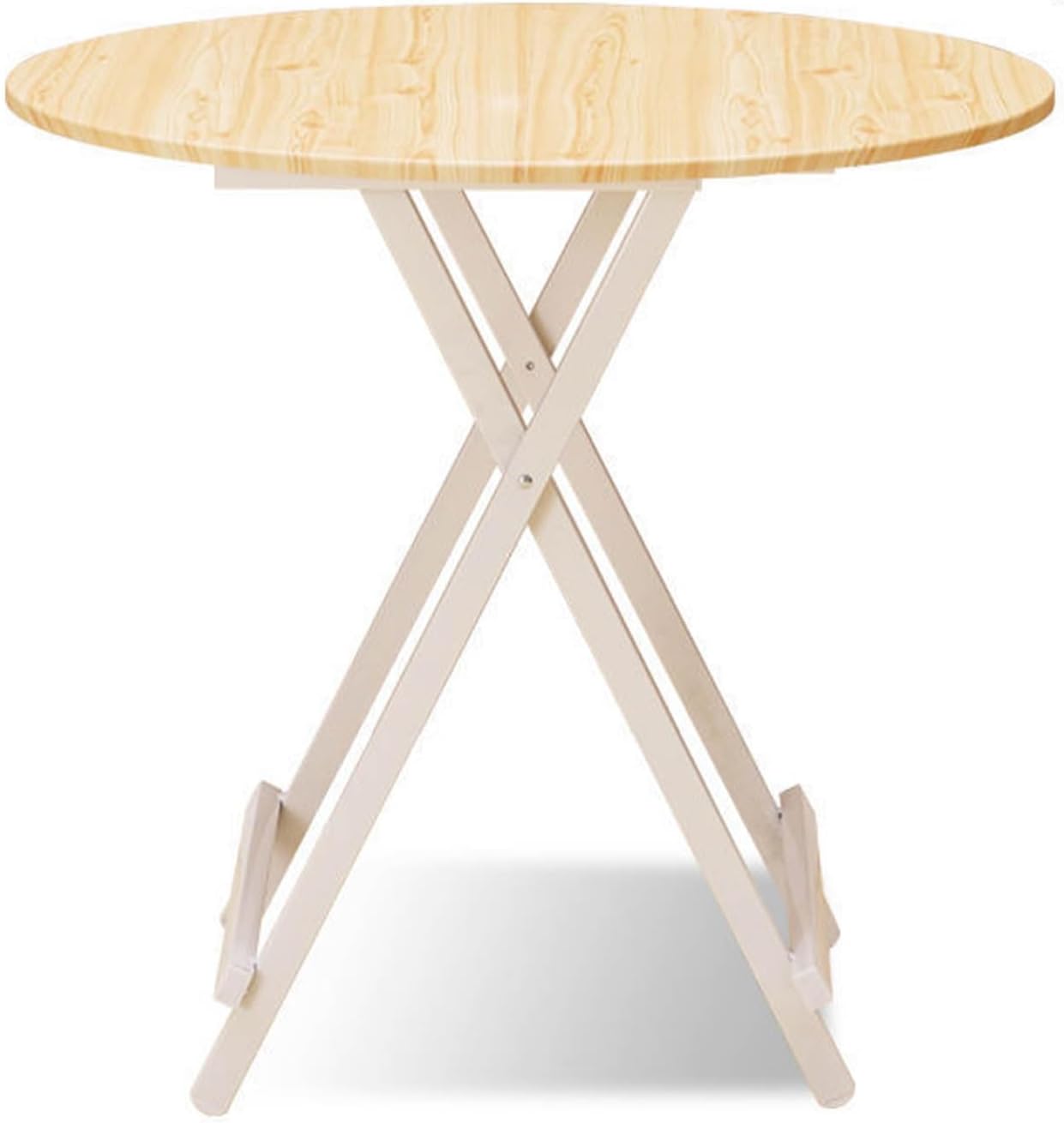 Folding Dining Table, Extendable Foldable Table with Metal Legs,Wooden Drop Leaf Table for Small Space,Space Saving Kitchen Table for Living Room(60x55cm(24x22inch), B)