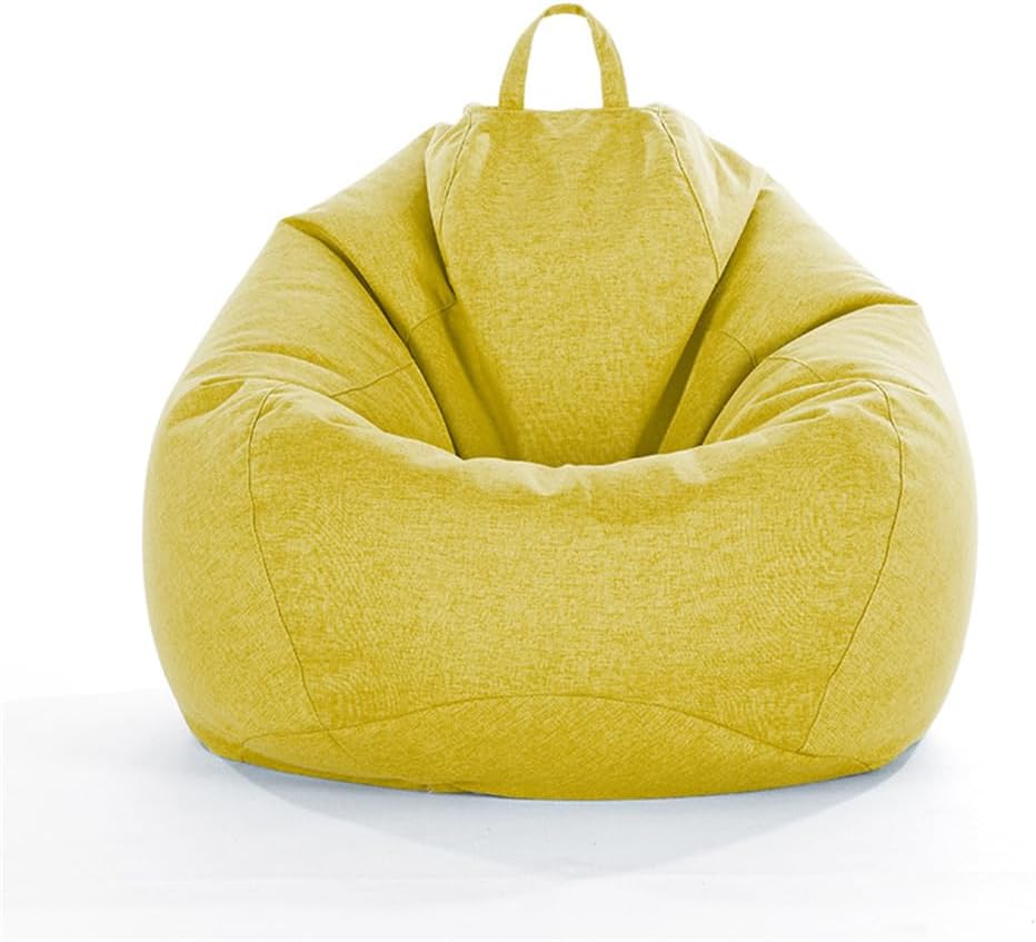 NONCHI Bean Bag Chair Cover for Adults/Teens (No Filler), Stuffed Animal Storage Lazy Sofa Beanbag Bed Cover for Gaming, Reading, and Relaxing,Purple,M