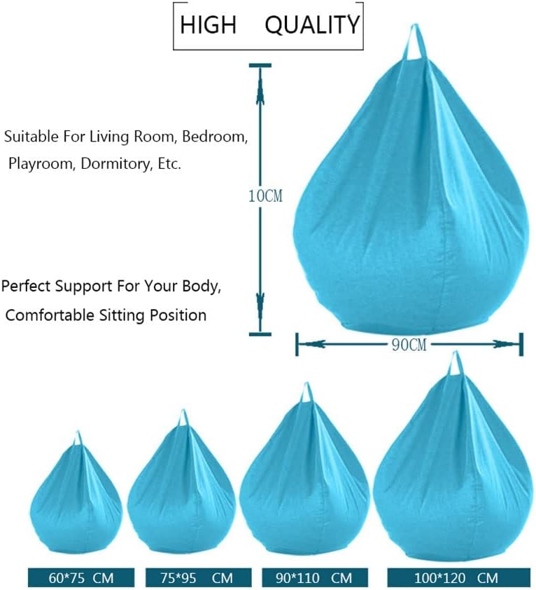 Bean Bag Chairs Adults For Bedroom,bean Bag Chairs Living Room(No Filling) Bean Bag Chairs No Filler, Comfortable To Seat Suitable For Living Room, Bedroom, Playroom, Dorm Room, Etc.lounging. ( Color