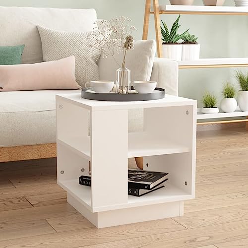 Living Room Furniture Center Table for Living Room Small Table Coffee Table Brown Oak 15.7"x15.7"x16.9" Engineered Wood for Living Room