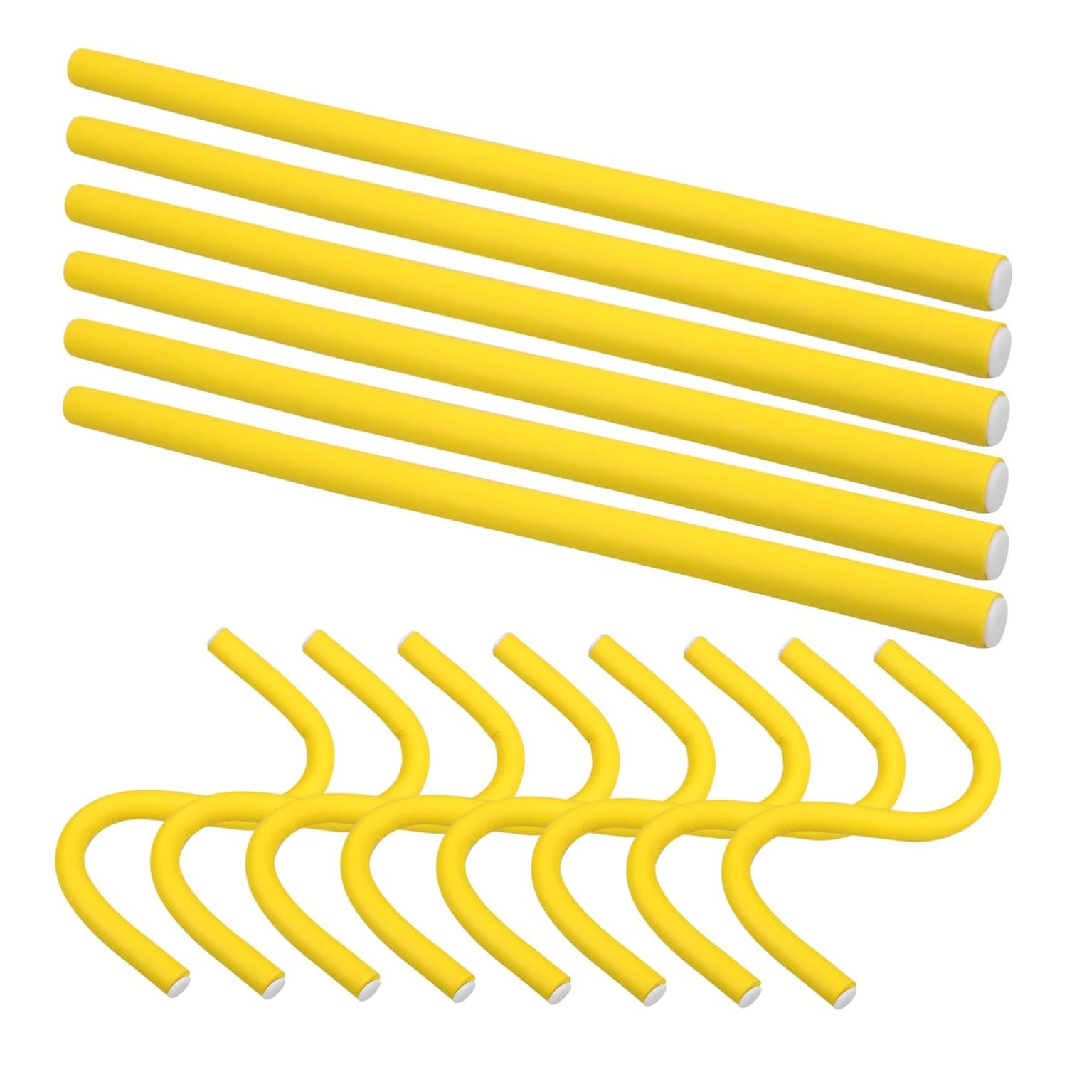 NOLITOY 60pcs Hot Rollers for Hair Curling Rods Sponge Spiral Curls Hair Tool for Women Random Color