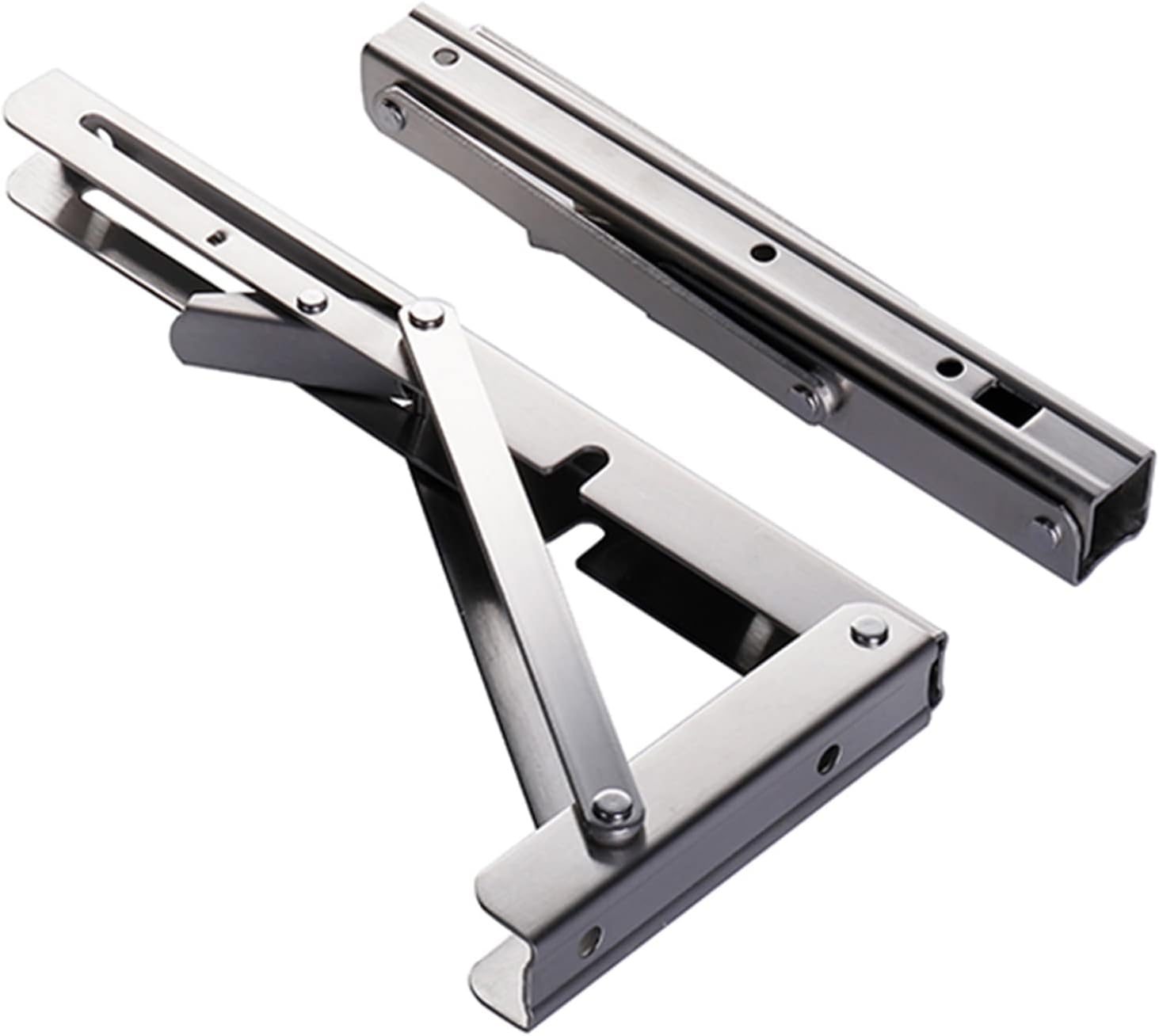 Folding Triangle Bracket, Wall-Mounted Countertop Shelf Bracket, Hidden Dining Table Bracket, Kitchen Storage Furniture (Size : 20cm)