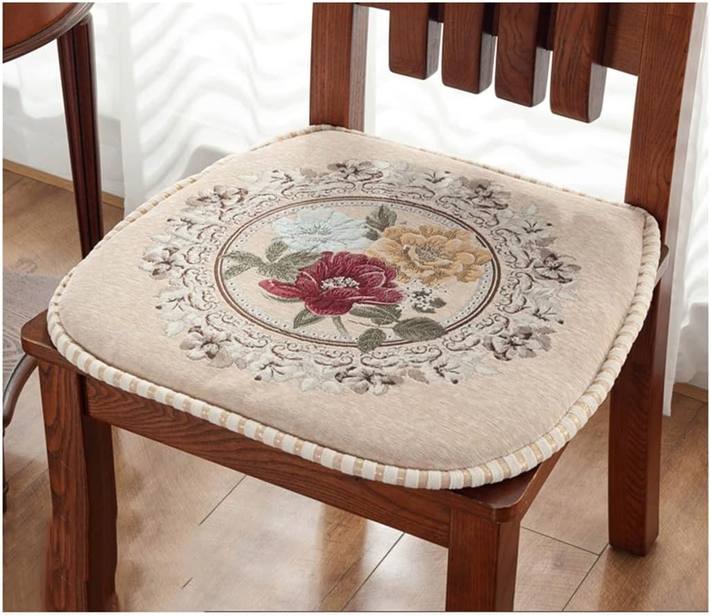 1/2/4 Packs Soft Chair Pads Seat Cushions Cover with Ties for Dining Chairs, Office Chairs, Hardwood Floors (Color : Color 3, Size : 4packs)