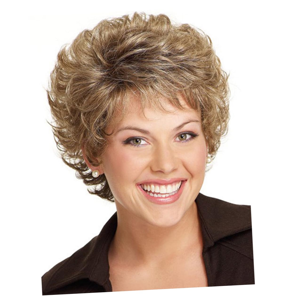 Hair Women Short Curly Wig Chemical Fiber Hair Cover Fashion Woman Wig