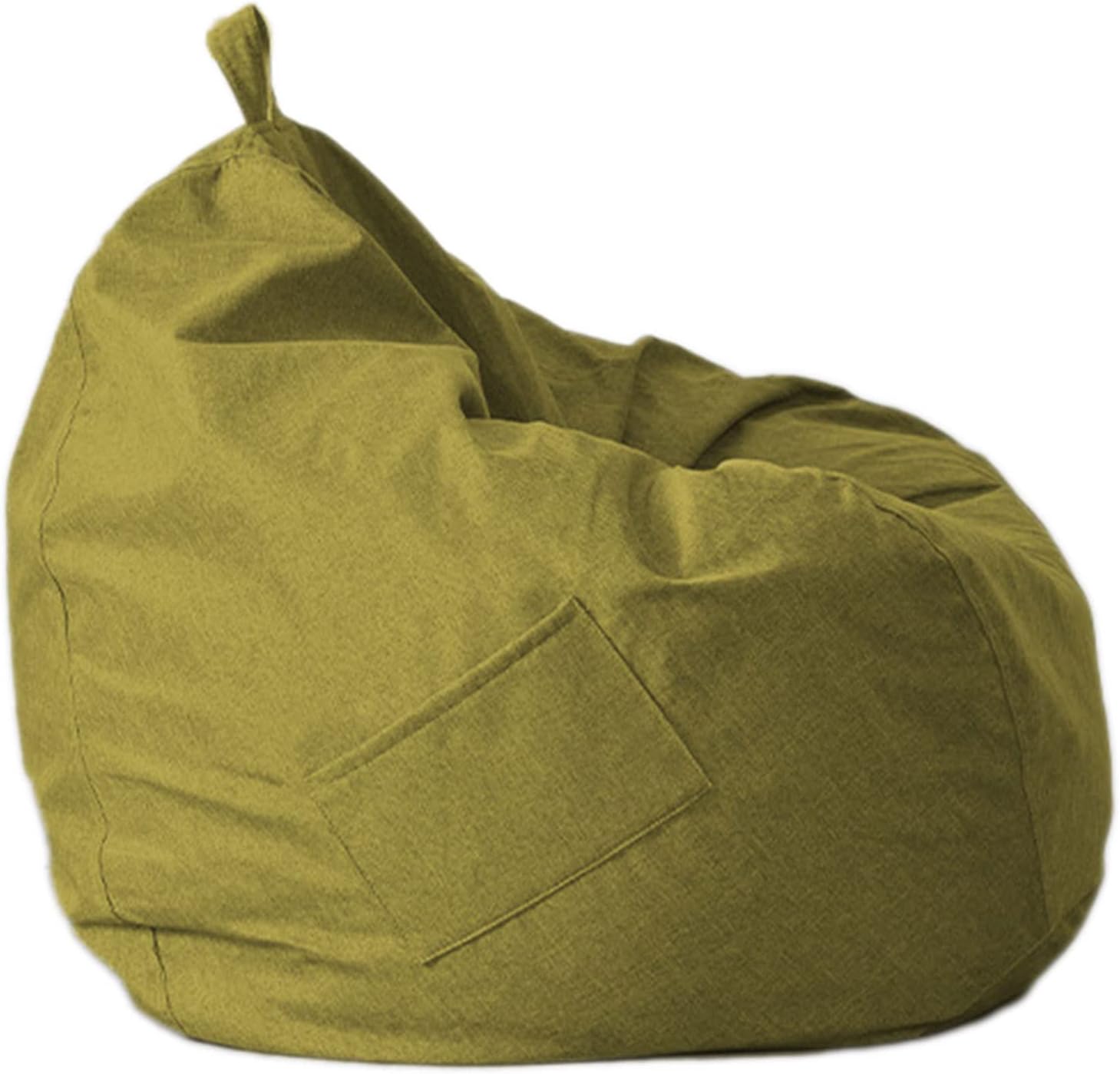Bean Bag Chair Cover Lazy Sofa Cover (No Filler) Extra Large Washable Beanbag Stuffed Animal Storage Stuffable Memory Foam Replacement Beanbag Cover,Grey-S