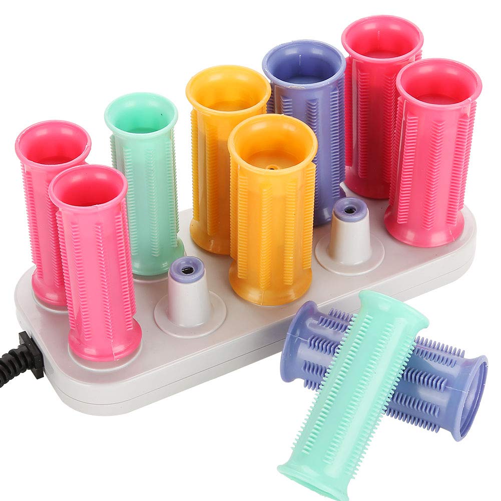 Sonew Compact Electric Heated Roller, Double Hot Rollers, Curling Roll Hair Tube, for Long, Medium, and All Hair - Hair Curlers - Hair Roller Clips Included