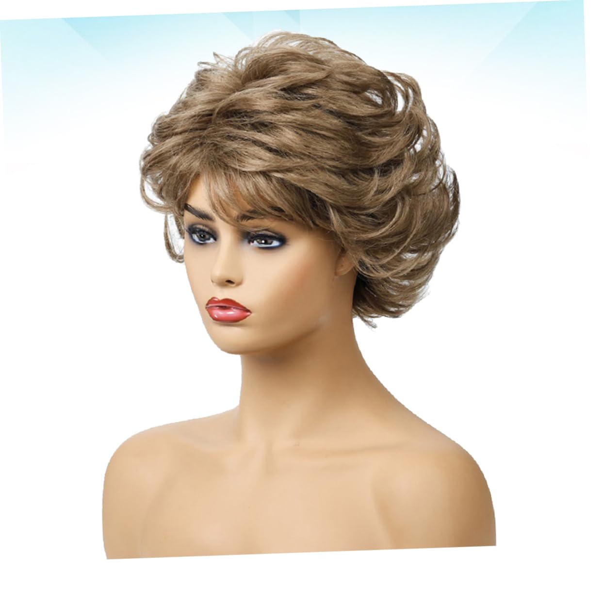 Hair Women Short Curly Wig Chemical Fiber Hair Cover Fashion Woman Wig