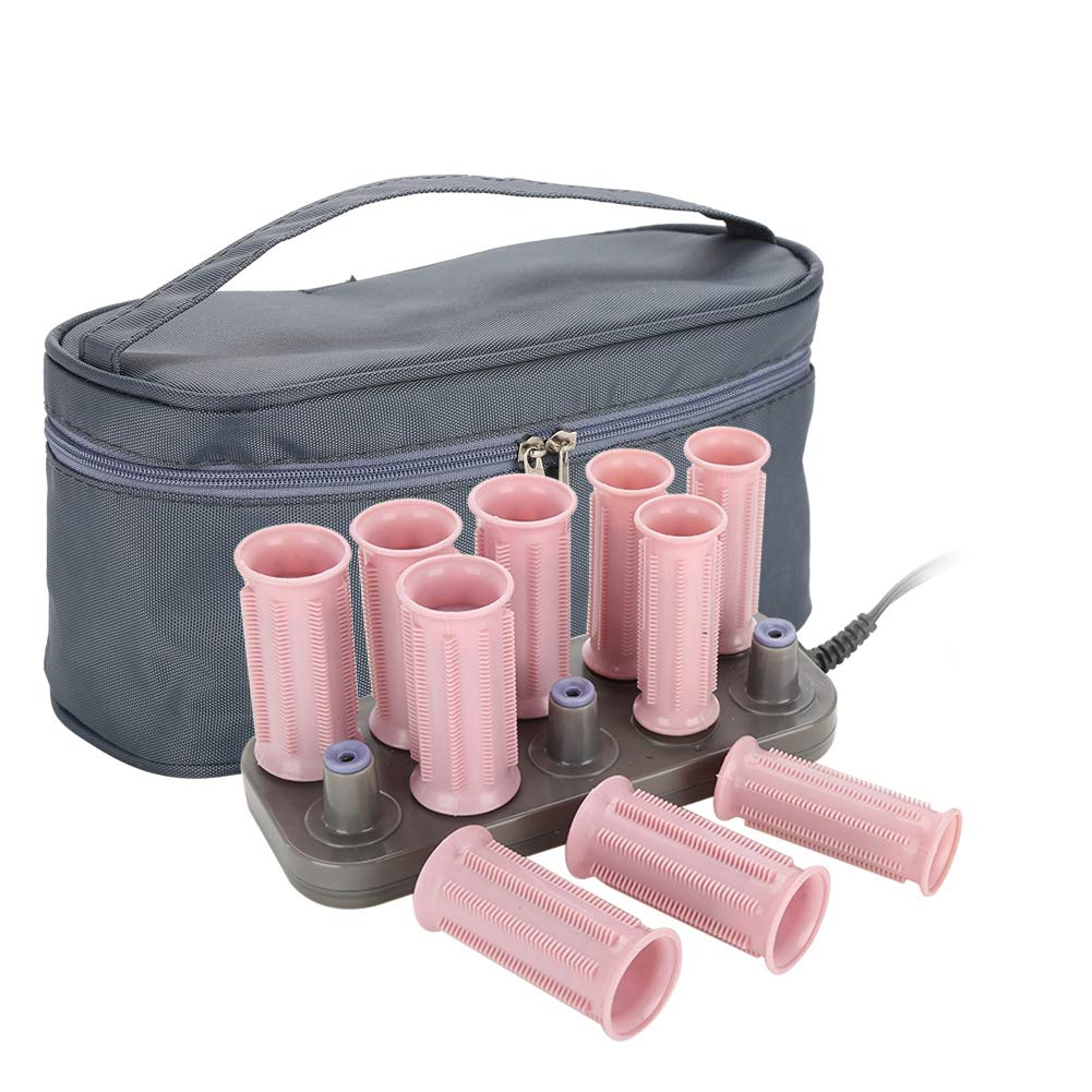 FILFEEL Instant Heat Compact Hot Rollers, 10pcs Professional Electric Heating Curling Hot Rollers Iron Curling Barrel Hair Styling Tool for Women's Hair