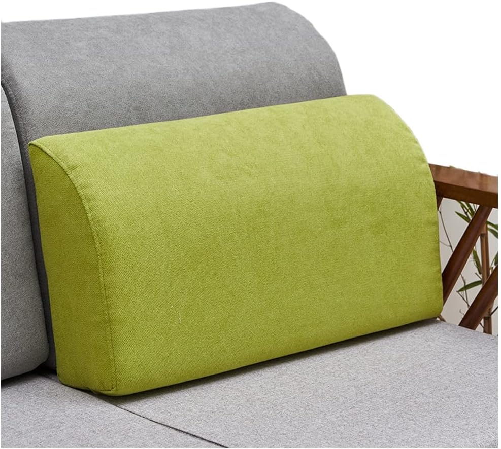 The Sofa Cushion Supports Customized Sponge Thickened Fabric backrest Sofa Cushion, Durable Sofa backrest for Home, Office (Color : Light Green, Size : 60X30X17cm)