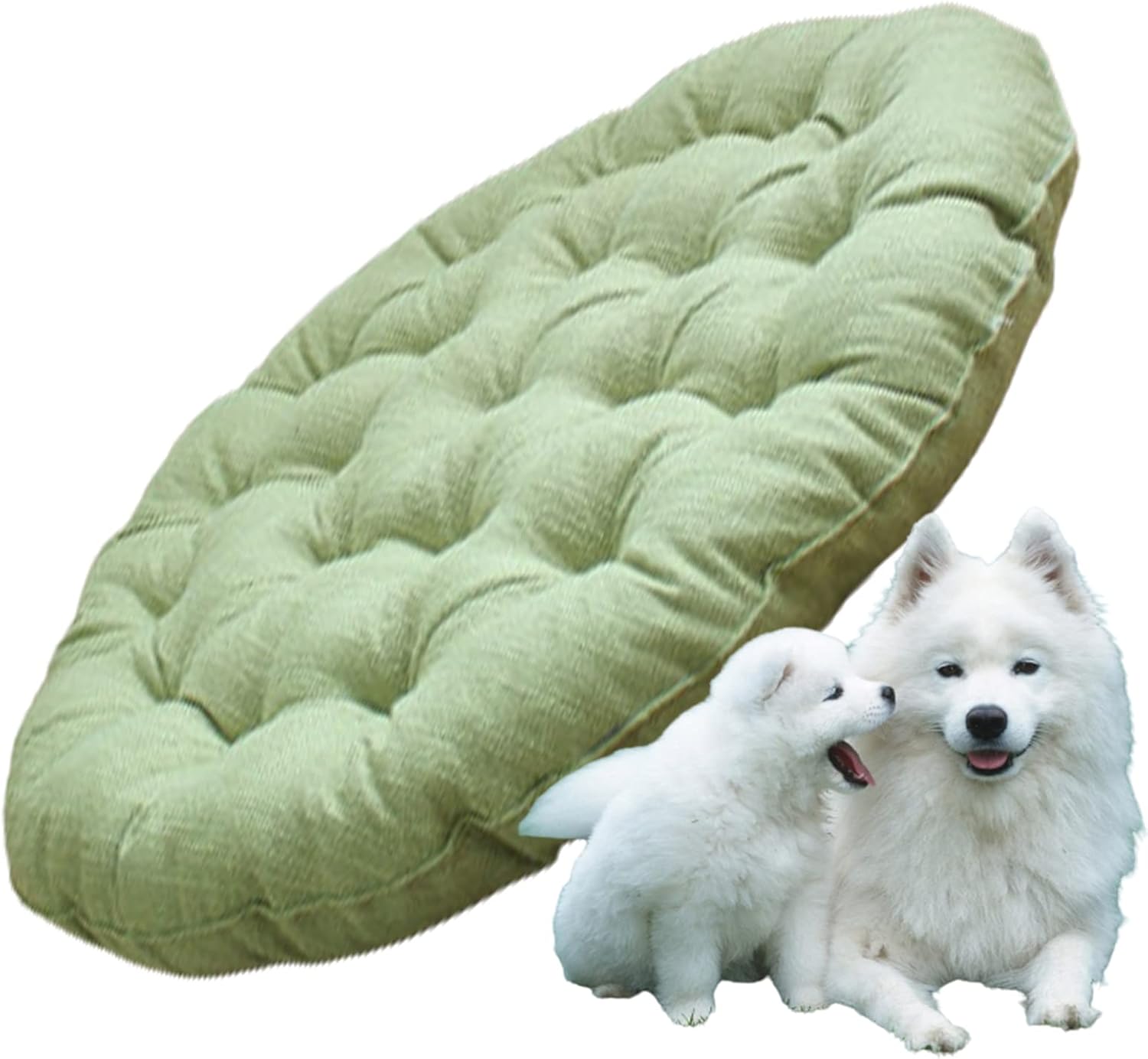 Japanese Futon,Large Linen Floor Pillow,Thicken Tufted Cotton Seat Cushion,Round Solid Color Floor Cushion,Yoga Meditation Cushion Balcony Outdoor (Light Blue 40cm/16in)