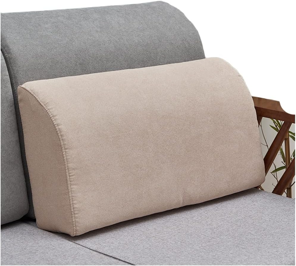 The Sofa Cushion Supports Customized Sponge Thickened Fabric backrest Sofa Cushion, Durable Sofa backrest for Home, Office (Color : Gray, Size : 60X30X17cm)