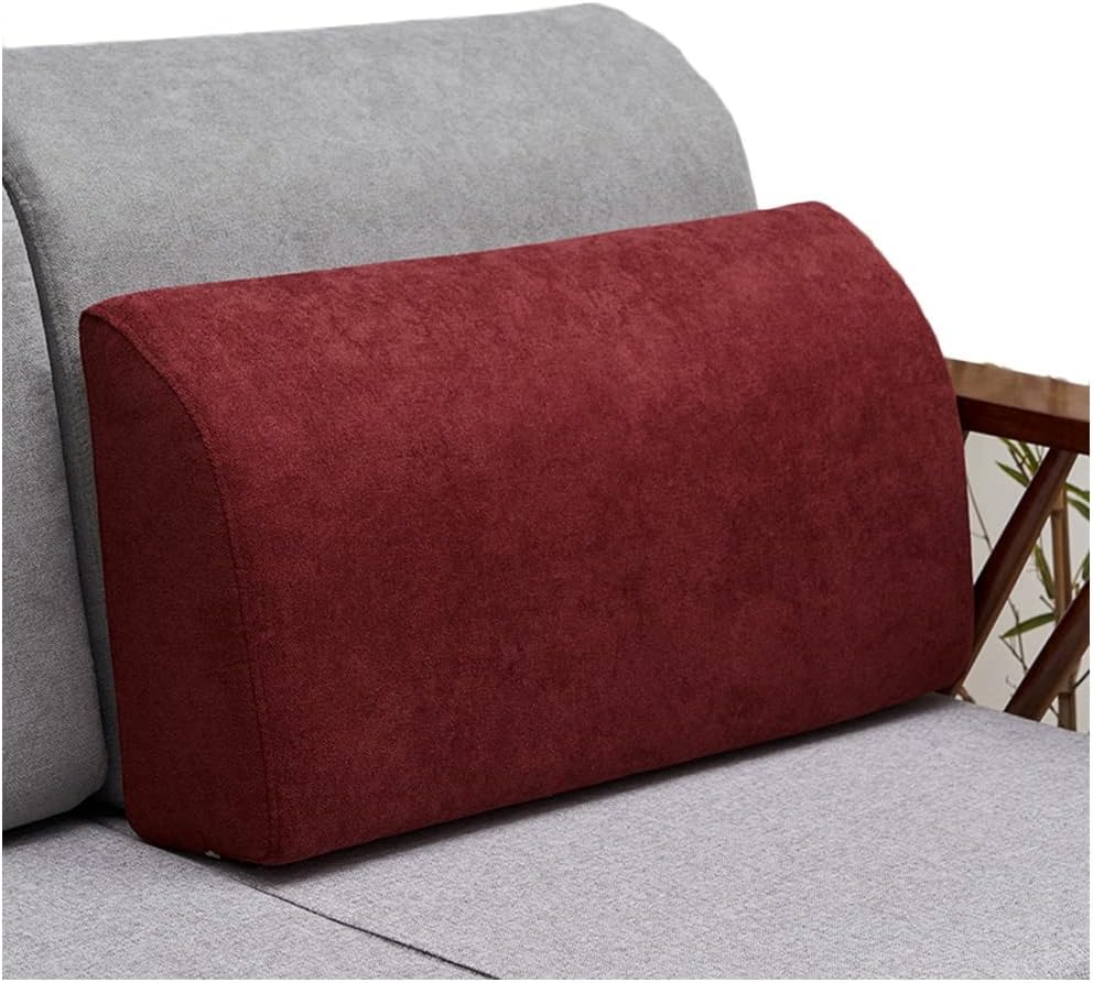 The Sofa Cushion Supports Customized Sponge Thickened Fabric backrest Sofa Cushion, Durable Sofa backrest for Home, Office (Color : Red, Size : 60X30X17cm)