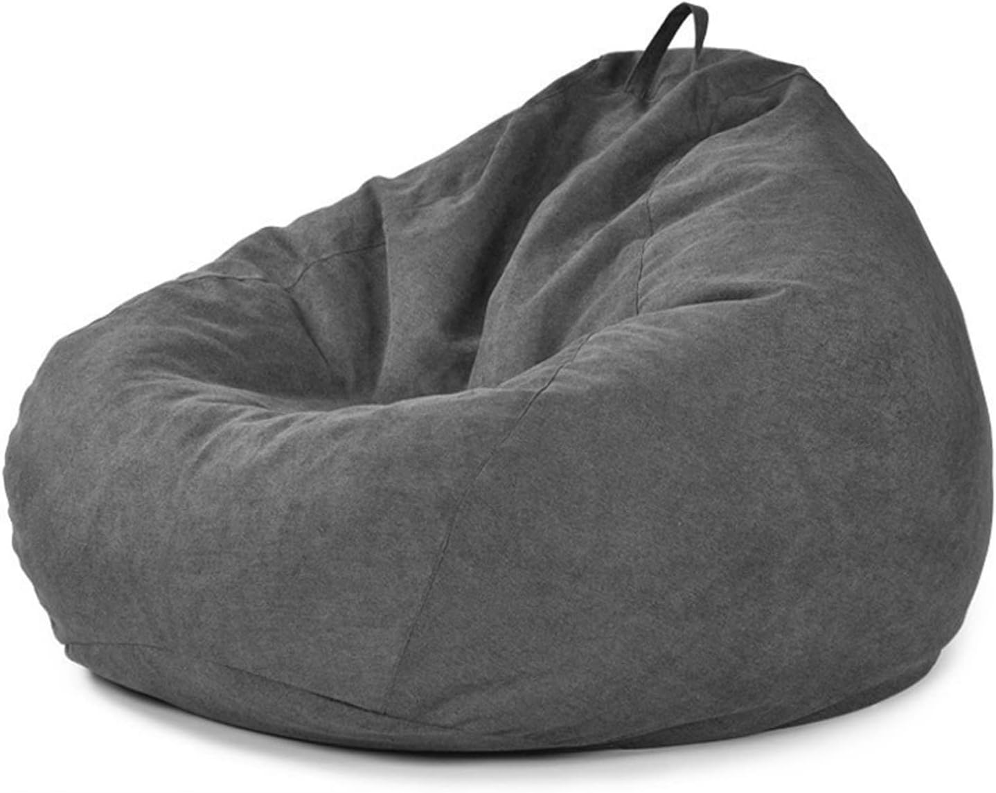 Bean Bag Chair Cover Only Without Filling, Stuffed Animal Storage, Washable Soft Linen Bean Bag Chairs Cover, Lazy Sofa Bean Bag for Adults, Teens 80cmx90cm Blue