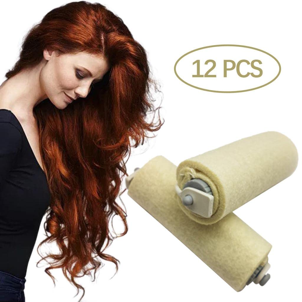 12pcs Hair Roller Hot Perm Air Pressure Cotton No Trace Curlers Hairdressing Tool for Womens Girls