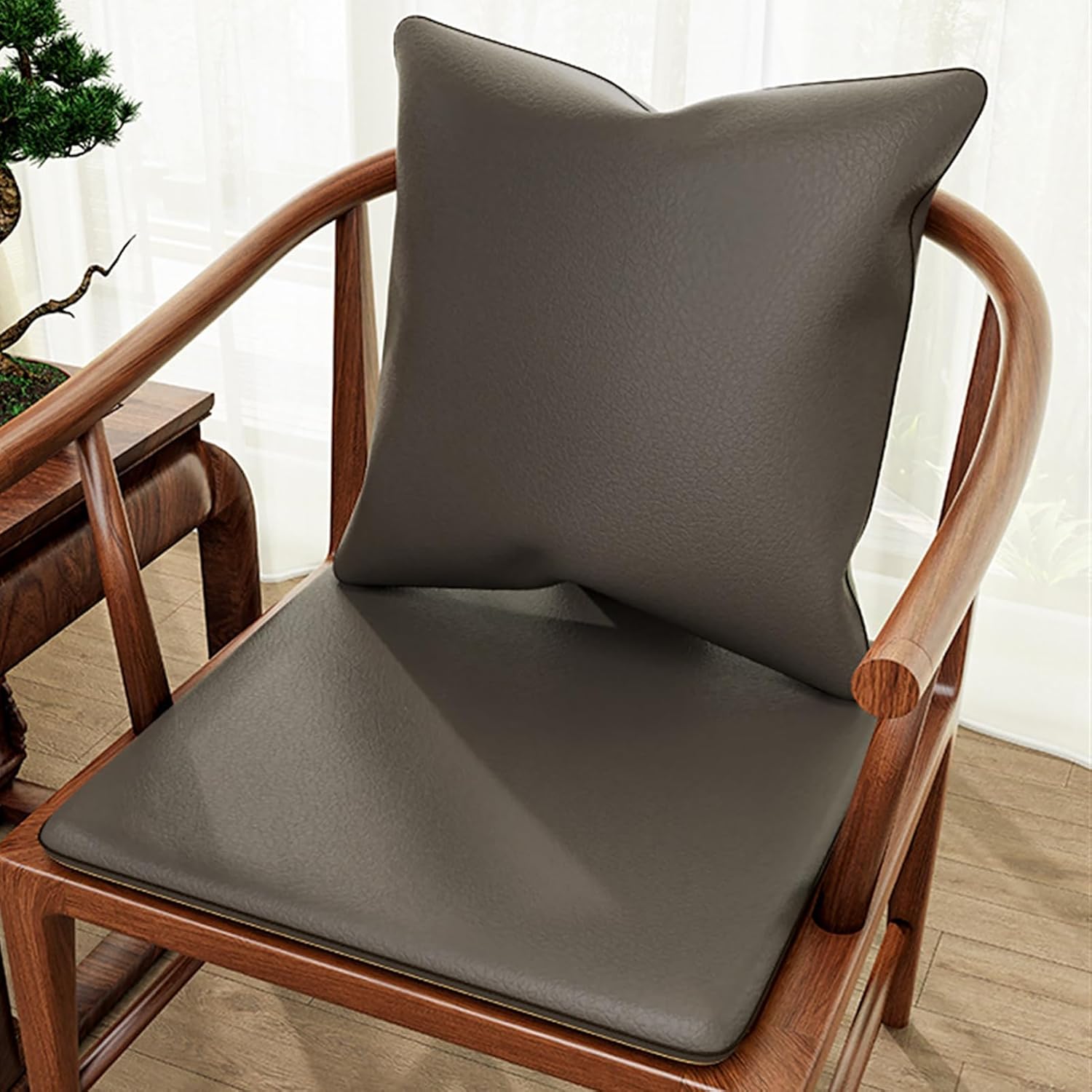 Reyox Waterproof Seat Cushion Set with Back Pillow for Recliner Chair, Floor Pillow, Truck Seat Orange