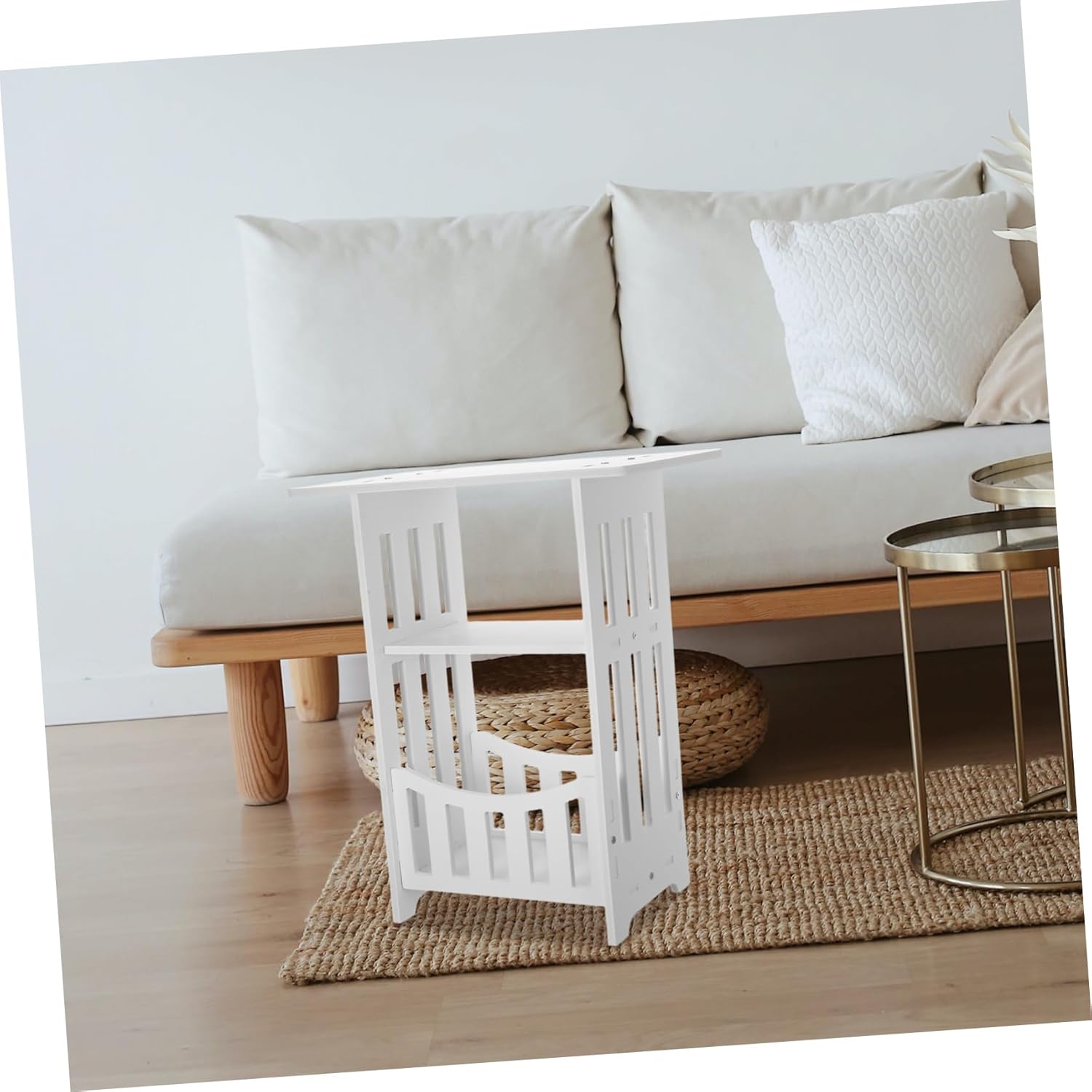 Zerodeko Sofa Bedside Table End Table for Small Spaces for Bedroom Home Furniture
