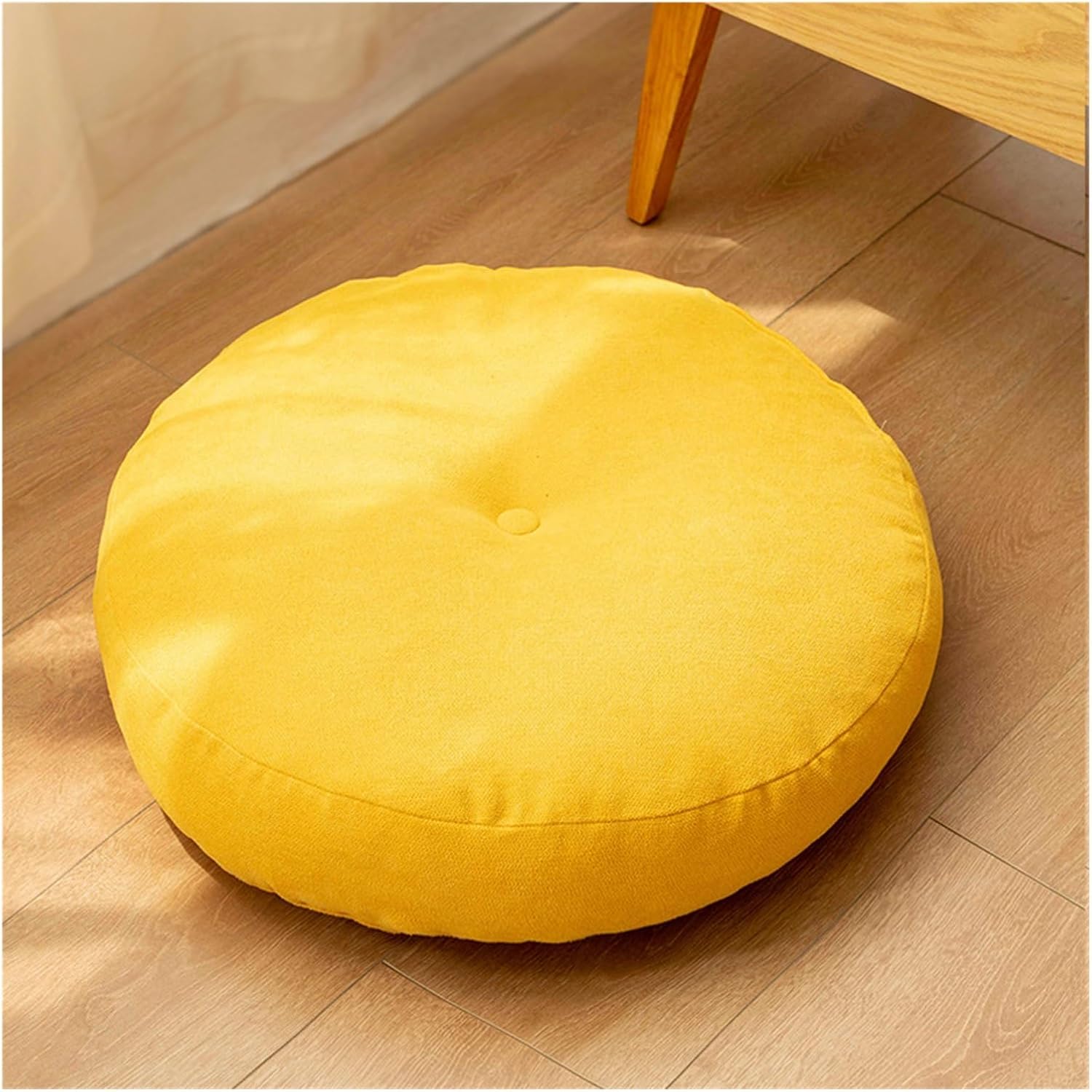 Big Floor Seat Pillow Yoga Round Seat Pads Mat Pouf Sofa Chair Bed Car Seat Back Pillows Cushions(Blue,Round 47cm)