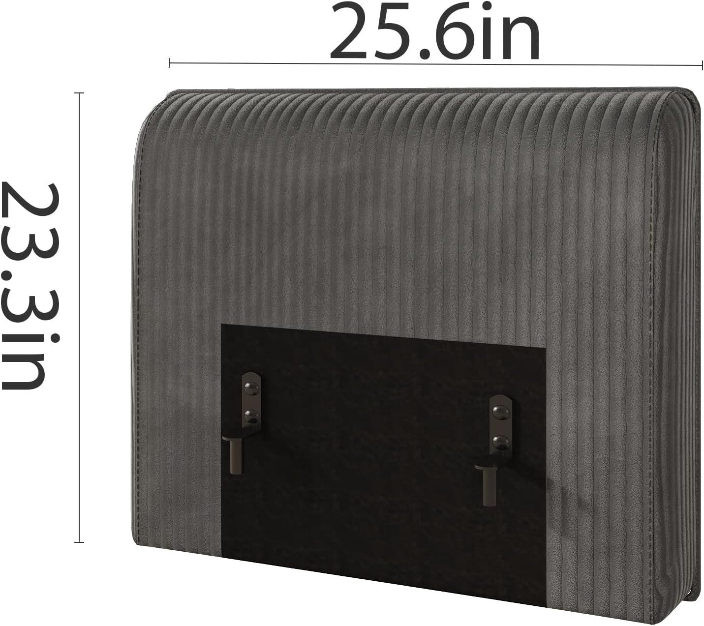 LLappuil Couch Backrest Frame with 2 Hardware Buckles for Modular Sectional Sofa Back, Corduroy Grey
