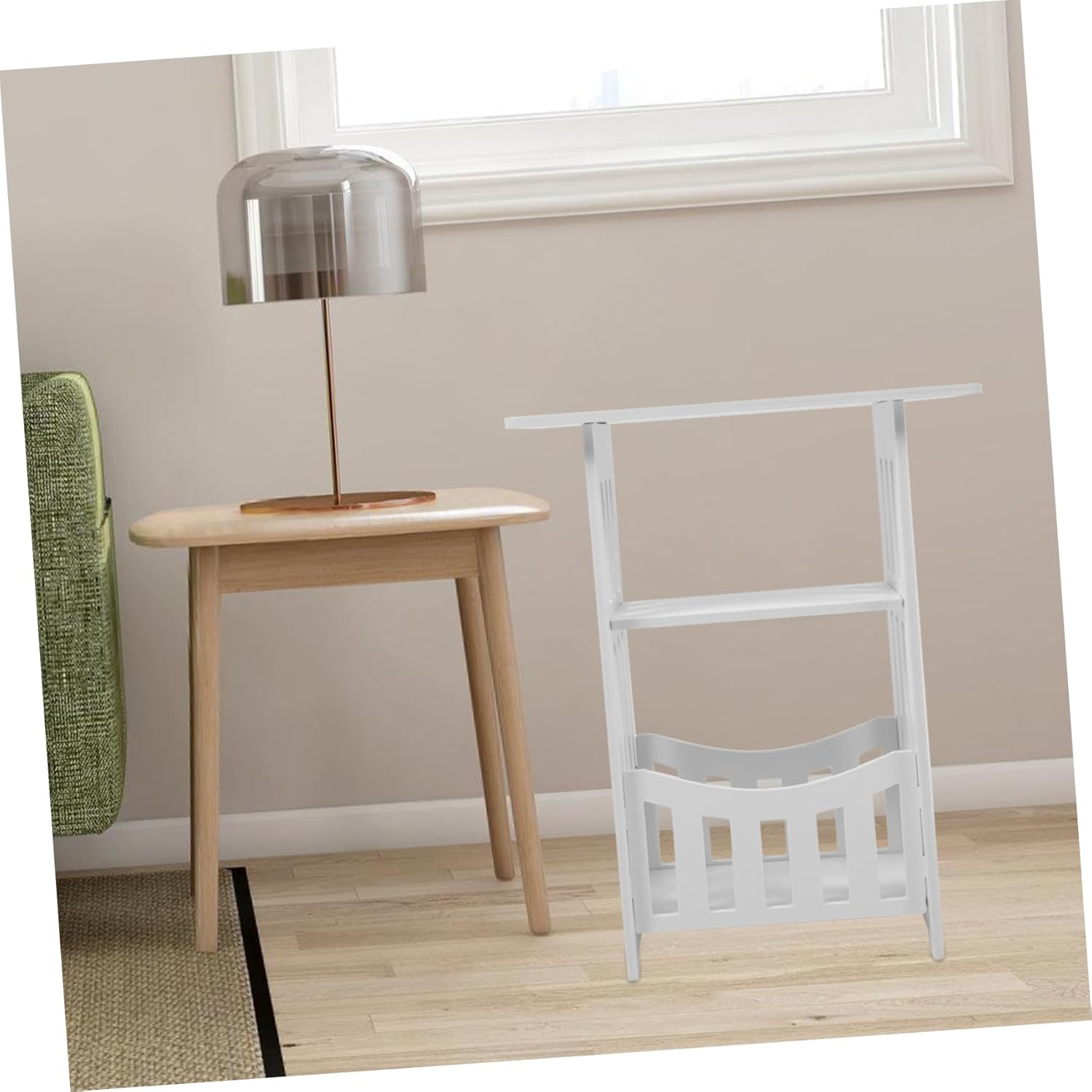 Sofa Bedside Table Minimalist White Nightstand Home Decor Furniture Small Space Storage Table Floating Shelves