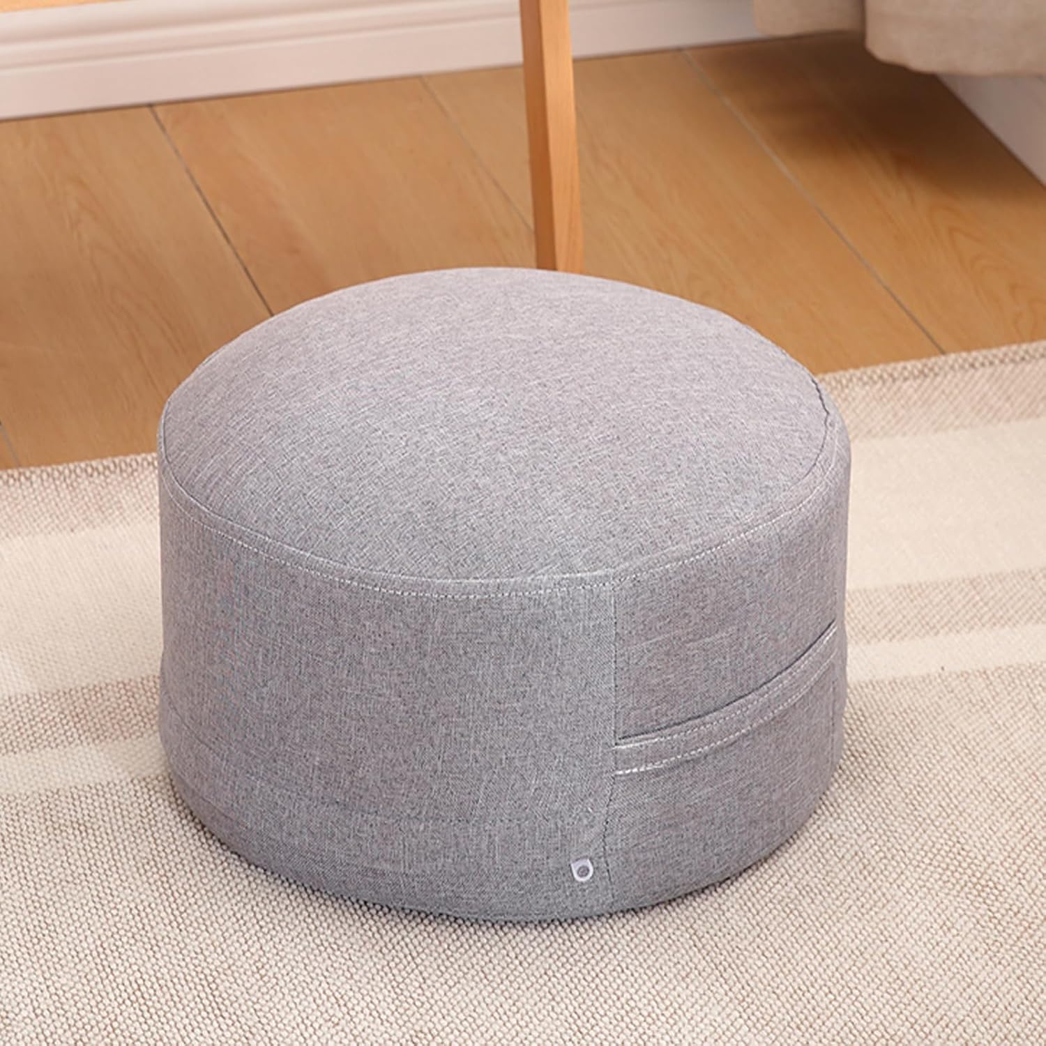 BLEMO Floor Pillows Cushions for Adults,Meditation Cushion Pillow Round Floor Pillow Inner core EPE Floor Cushion, Extra Large Floor Pillow Seating Cushions for Sitting on Floor 37 * 37 * 20CM E