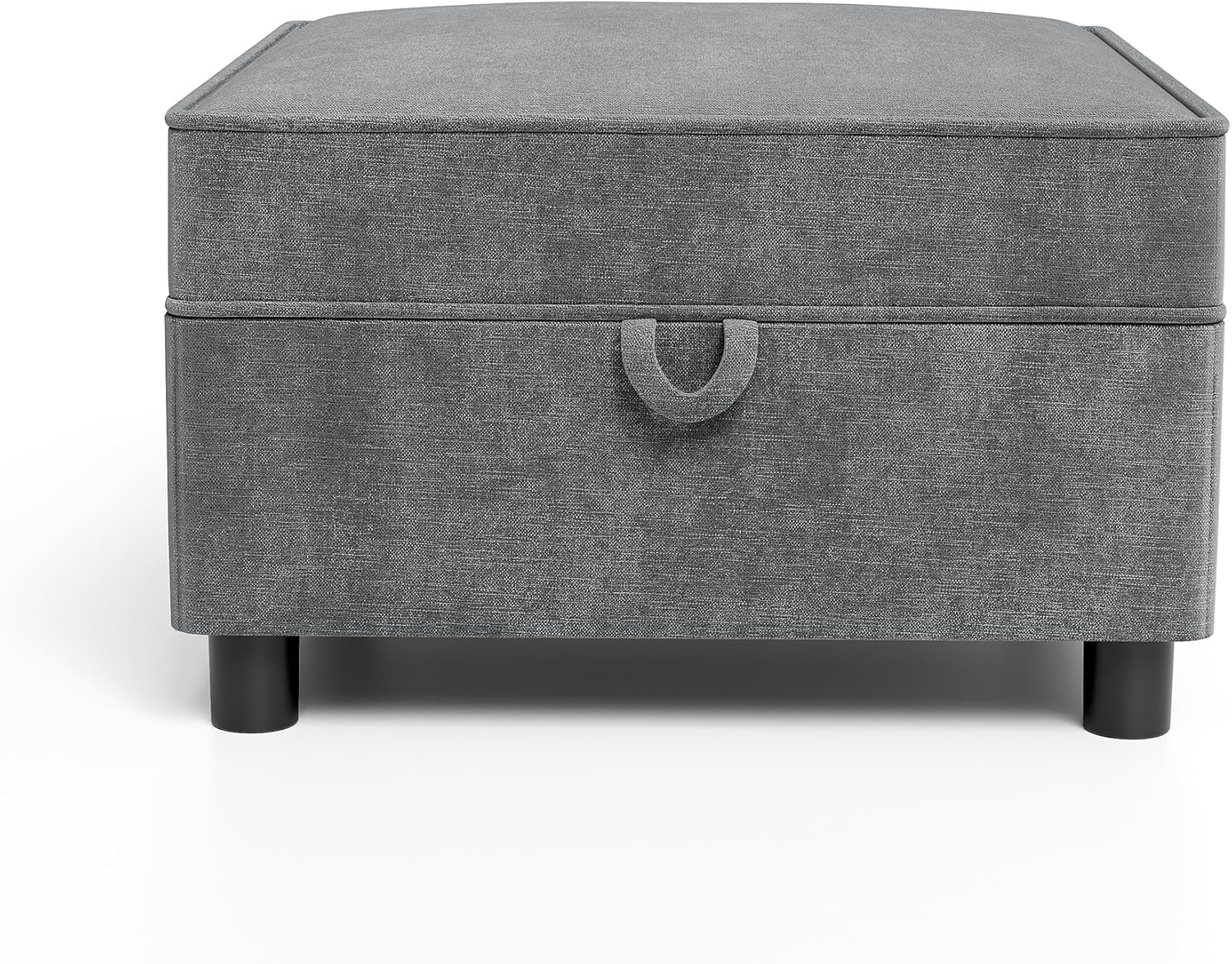 GarveeHome Chenille Storage Ottoman Module for Modular Sectional Sofa, Square Ottoman Module for Sectional Sleeper Sofa, Grey