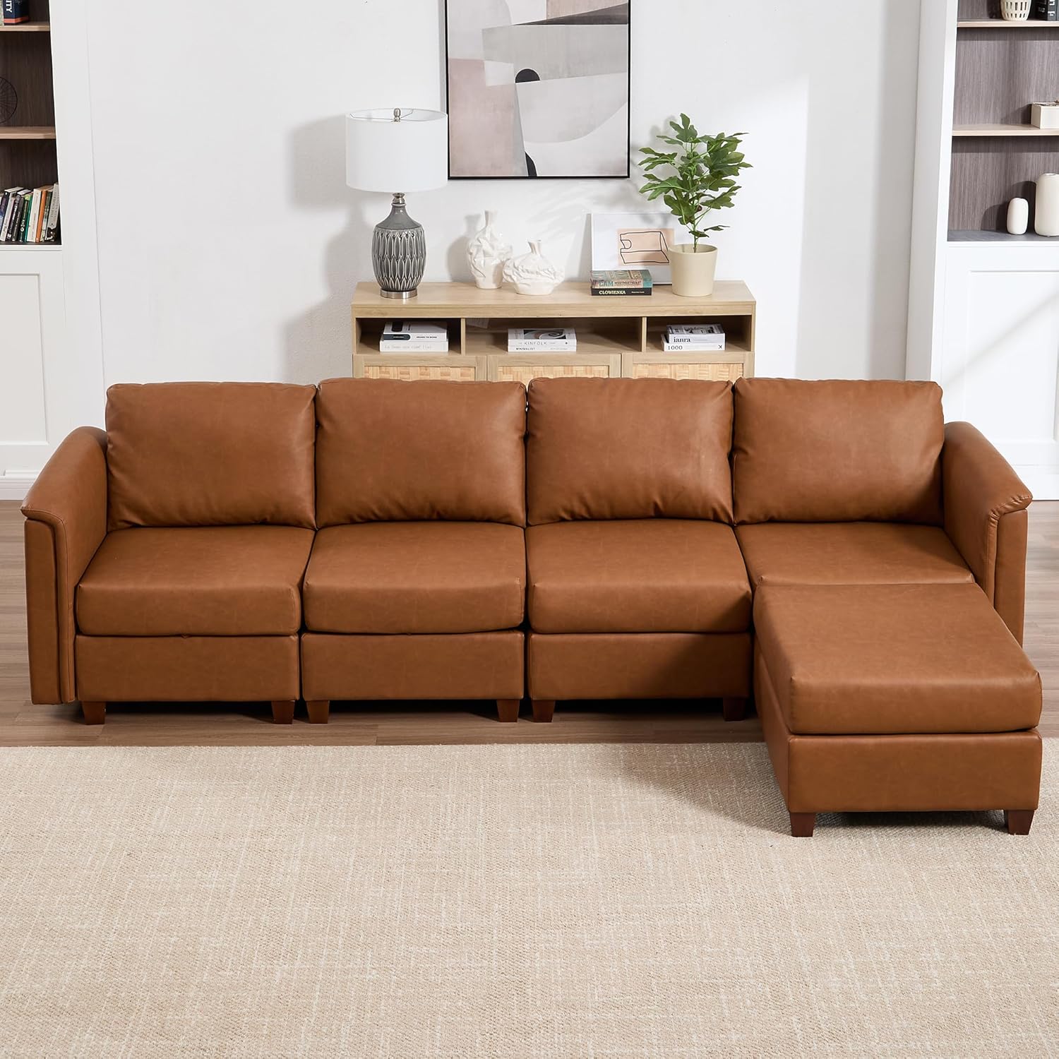 Modular Sectional Sofa Ottoman,Modern Sectional Couches for Living Room with Storage