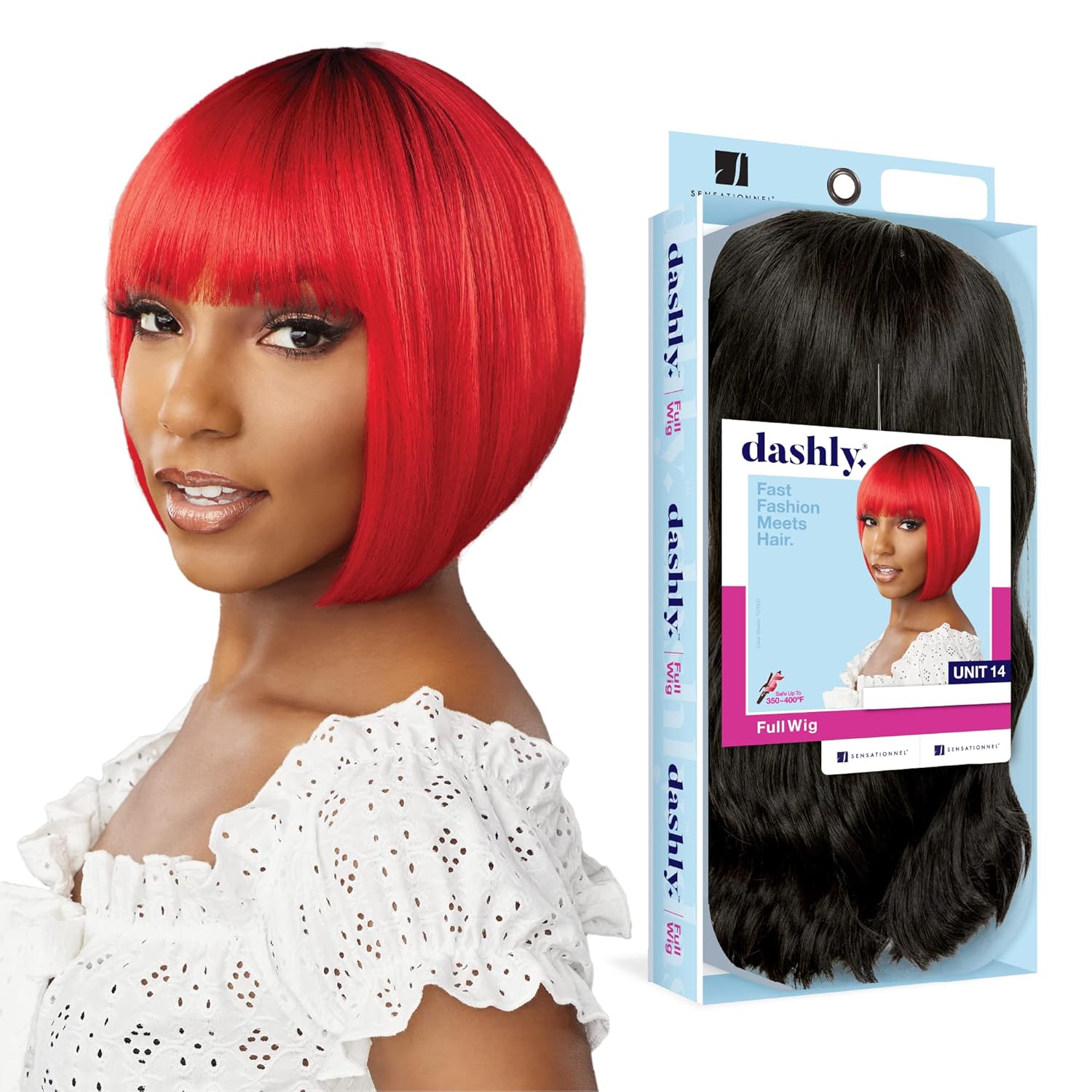 Sensationnel Dashly Wig - Unit 14 Non Lace Cap Ready to Wear Ear to Ear Lacepart Synthetic (T2/27)