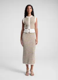 Alexis Striped Knit Skirt