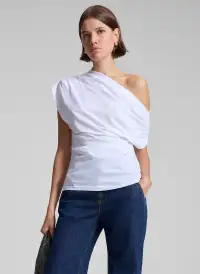 Alice Cotton One Shoulder Tee