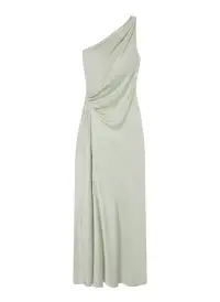Aster Satin One Shoulder Gown(Spearmint,00)