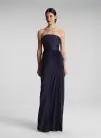 Bianca Strapless Pleated Maxi Dress