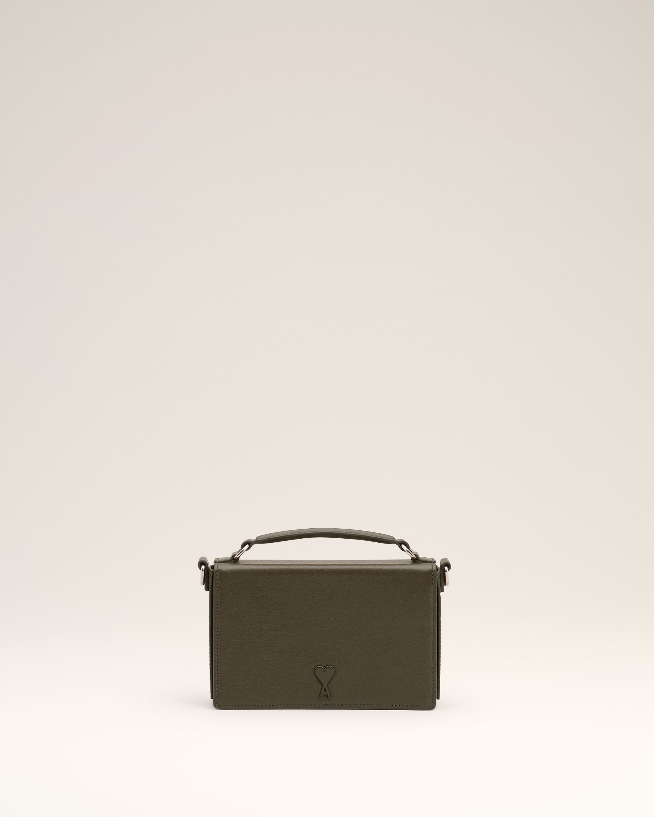 Green Leather Ami de Coeur Lunch Box Bag