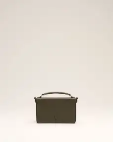 Green Leather Ami de Coeur Lunch Box Bag
