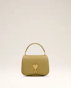 Yellow Leather Top Handle Paris Paris Bag