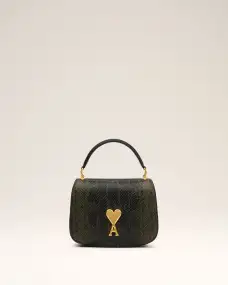 Green Leather Top Handle Paris Paris Bag