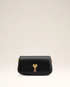 Black Leather Shoulder Bag Paris Paris Bag
