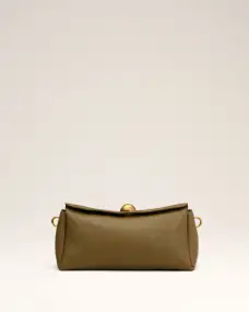 Khaki Leather Carrousel Bag