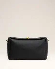Black Leather Large Carrousel Bag