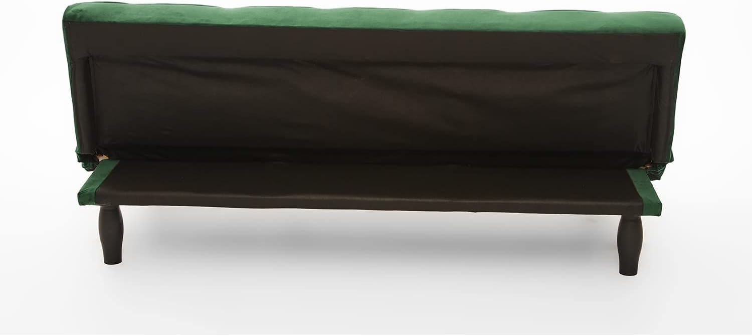 Sofa Converts into Sofa Bed 66" Velvet Sofa Bed Suitable for Family Living Room, Apartment, Bedroom for Boys Girls Teens for Bedroom,Green
