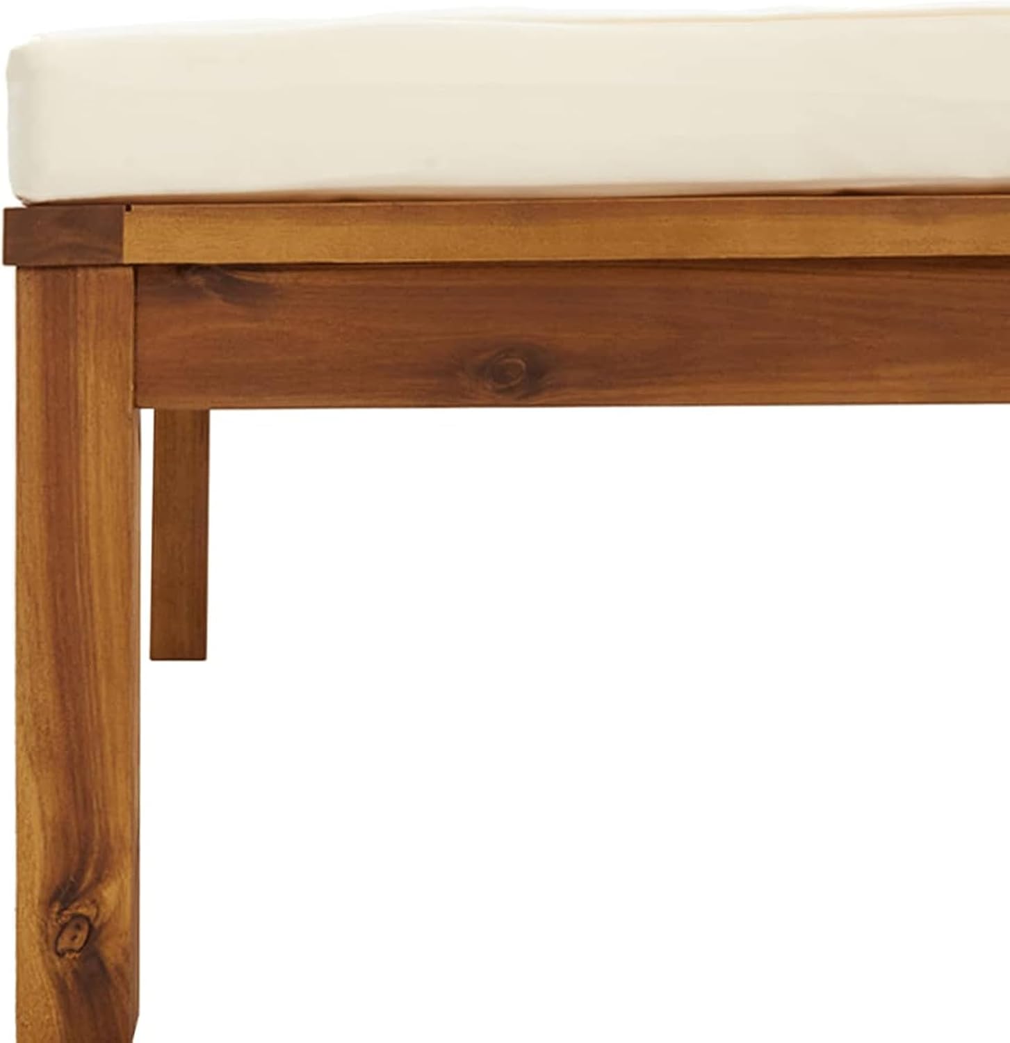 316291 Model 316291 Footrest with Cream White Cushion in Solid Acacia Solid Acacia Sofa Bed Sofa Living Room Sofa Sofa Living Room Sofa Sofa Living Room Sofa Terrace