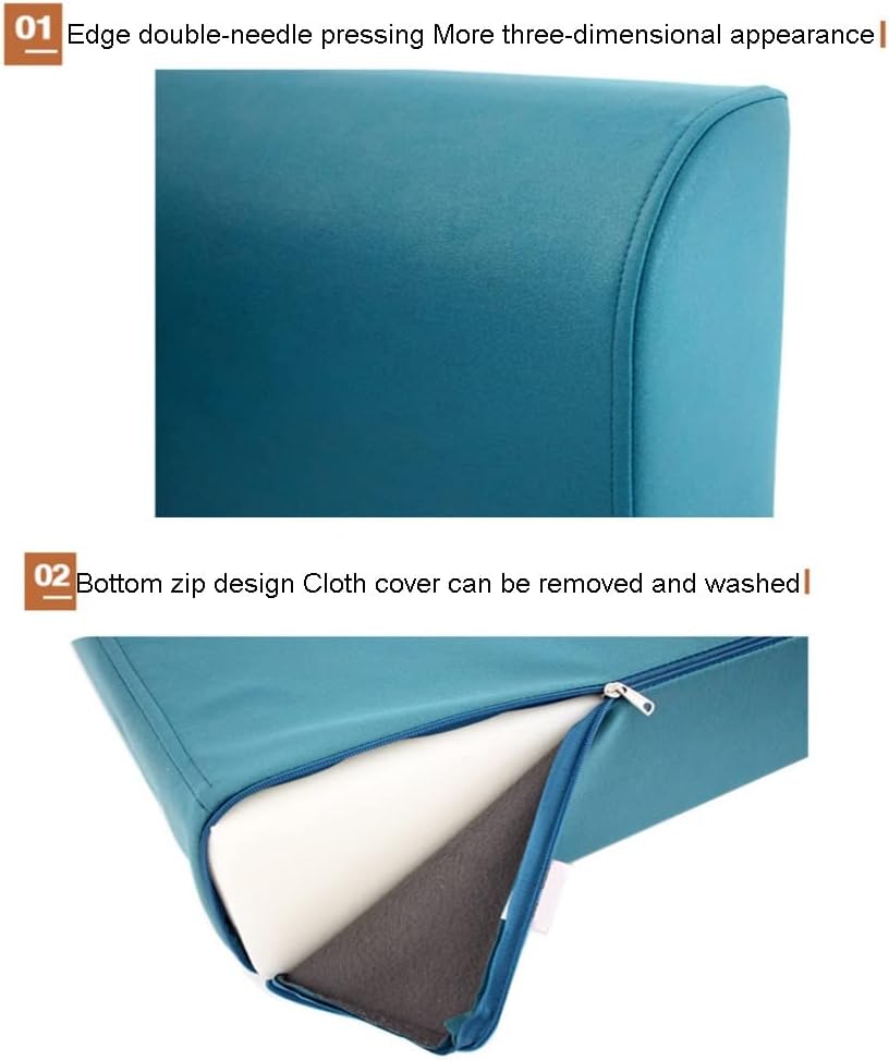 Sofa backrest Headboard Backrest Durable Sofa backrest Soft Large Backrest Pillow for Sofa Bed Bedroom Office Durable Back Cushion ( Color : Beige , Size : 65X48X15cm )(Beige,50X48X15cm)