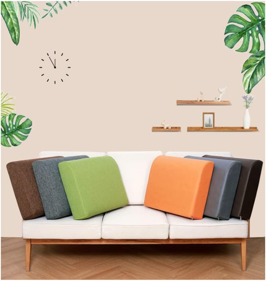 Sofa backrest Headboard Backrest Durable Sofa backrest Soft Large Backrest Pillow for Sofa Bed Bedroom Office Durable Back Cushion ( Color : Beige , Size : 65X48X15cm )(Beige,50X48X15cm)