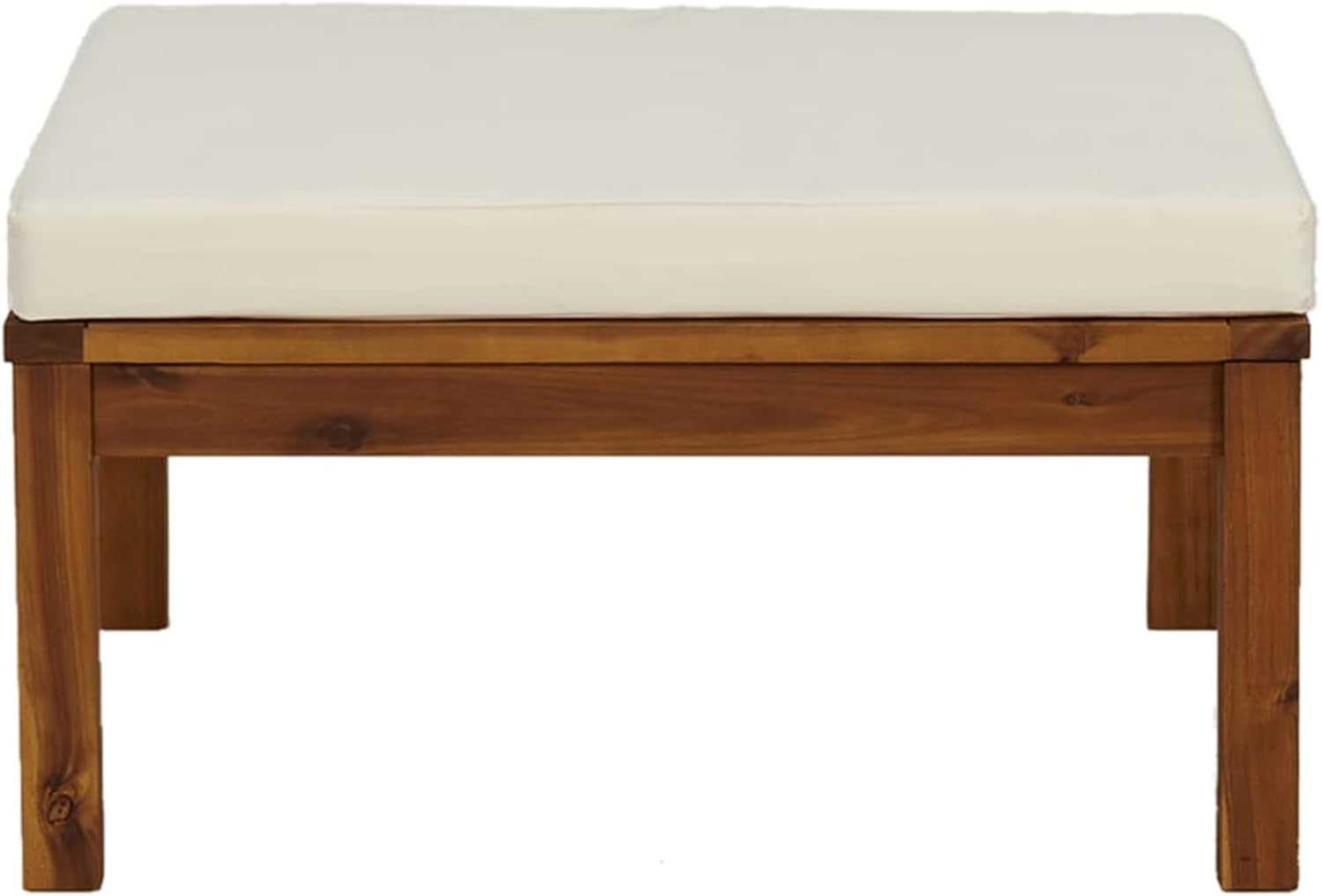 316291 Model 316291 Footrest with Cream White Cushion in Solid Acacia Solid Acacia Sofa Bed Sofa Living Room Sofa Sofa Living Room Sofa Sofa Living Room Sofa Terrace