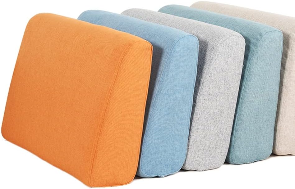 Sofa Backrest Sofa Cushion Linen Fabric Soft Sofa Pillow for Durable Back Cushion Sofa/Daybed/TV/Couch Office Chair Sofa backrest Pillow ( Color : Beige , Size : 100X50X8cm )(Beige,100X50X8cm)