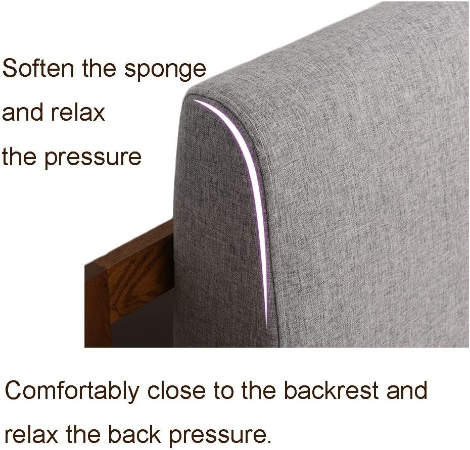 Sofa Backrest Sofa Cushion Linen Fabric Soft Sofa Pillow for Durable Back Cushion Sofa/Daybed/TV/Couch Office Chair Sofa backrest Pillow ( Color : Beige , Size : 100X50X8cm )(Beige,100X50X8cm)